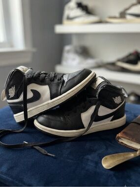 Nike Air Jordan 1 Mid - Size 12C- Classic White and Black